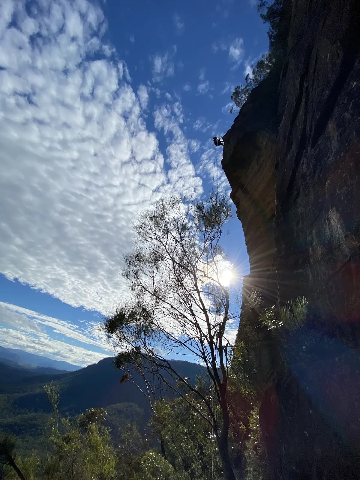 The grand finale - spectacular views from the final abseil