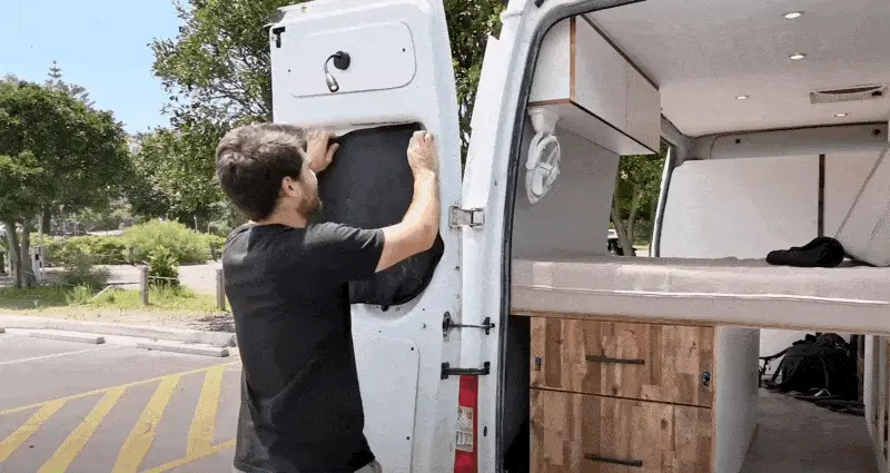 DIY Van Window Cover Insulation