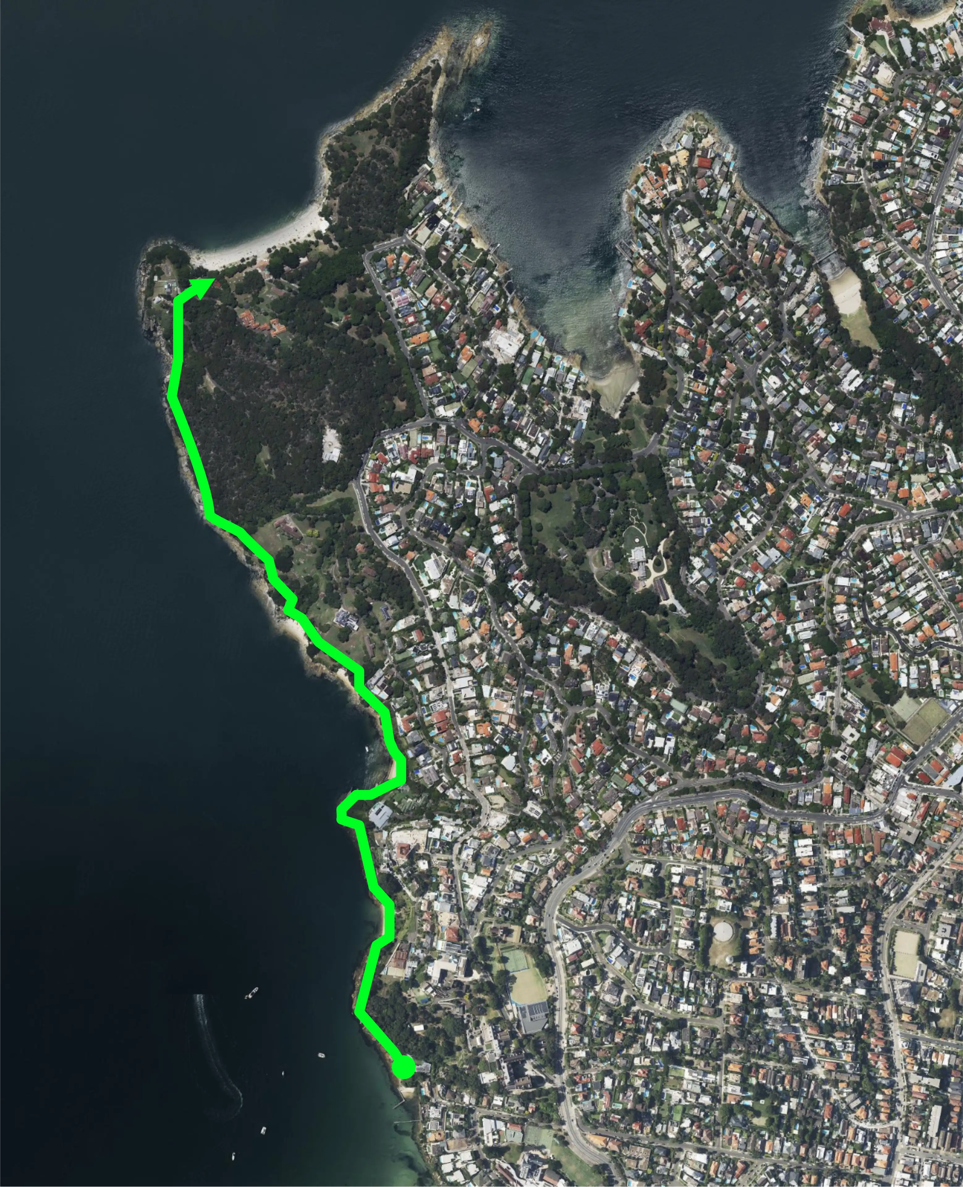 Map of the short Hermitage Foreshore Walk