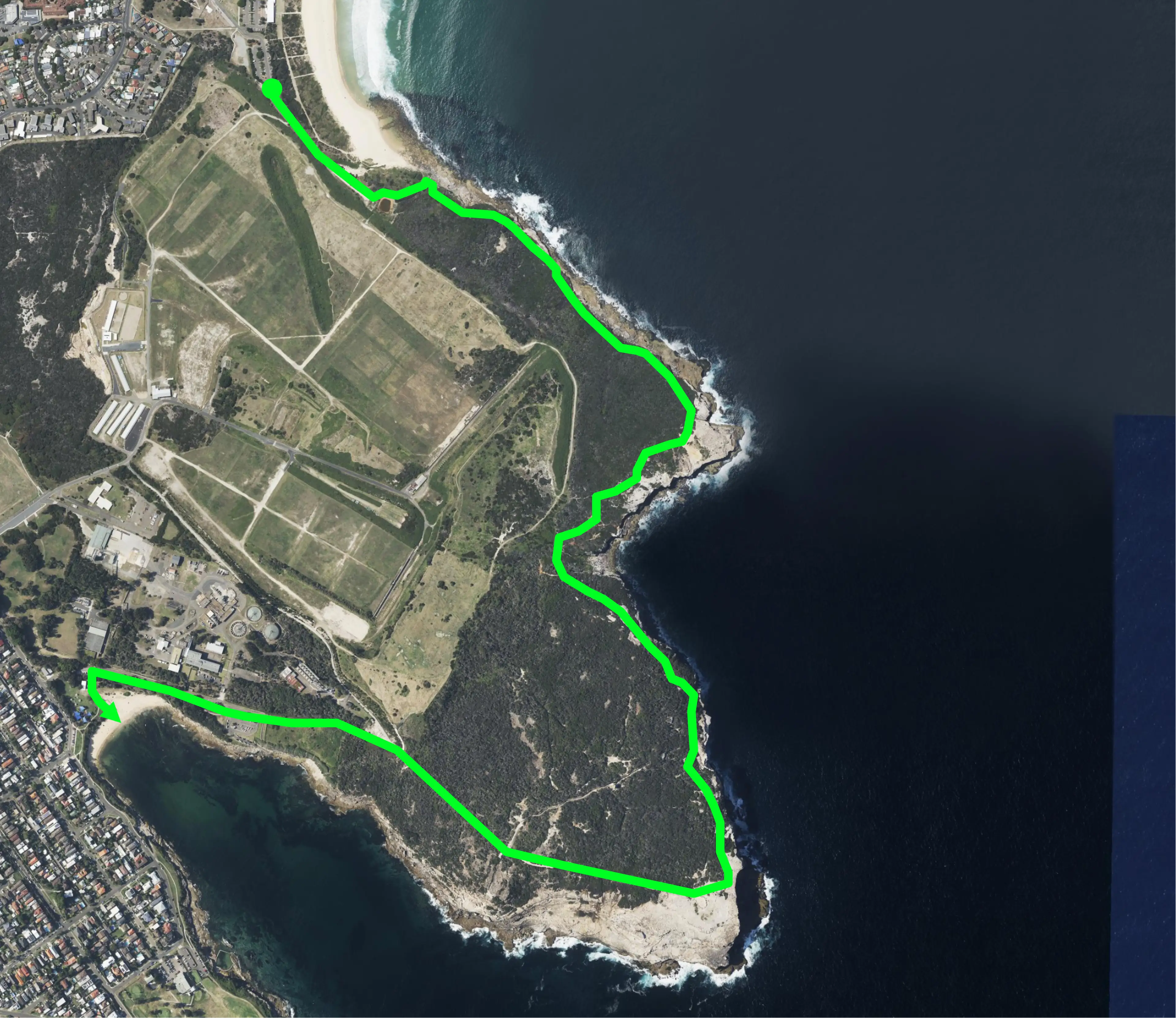 Map of the beautiful Magic Point Walk near maroubra
