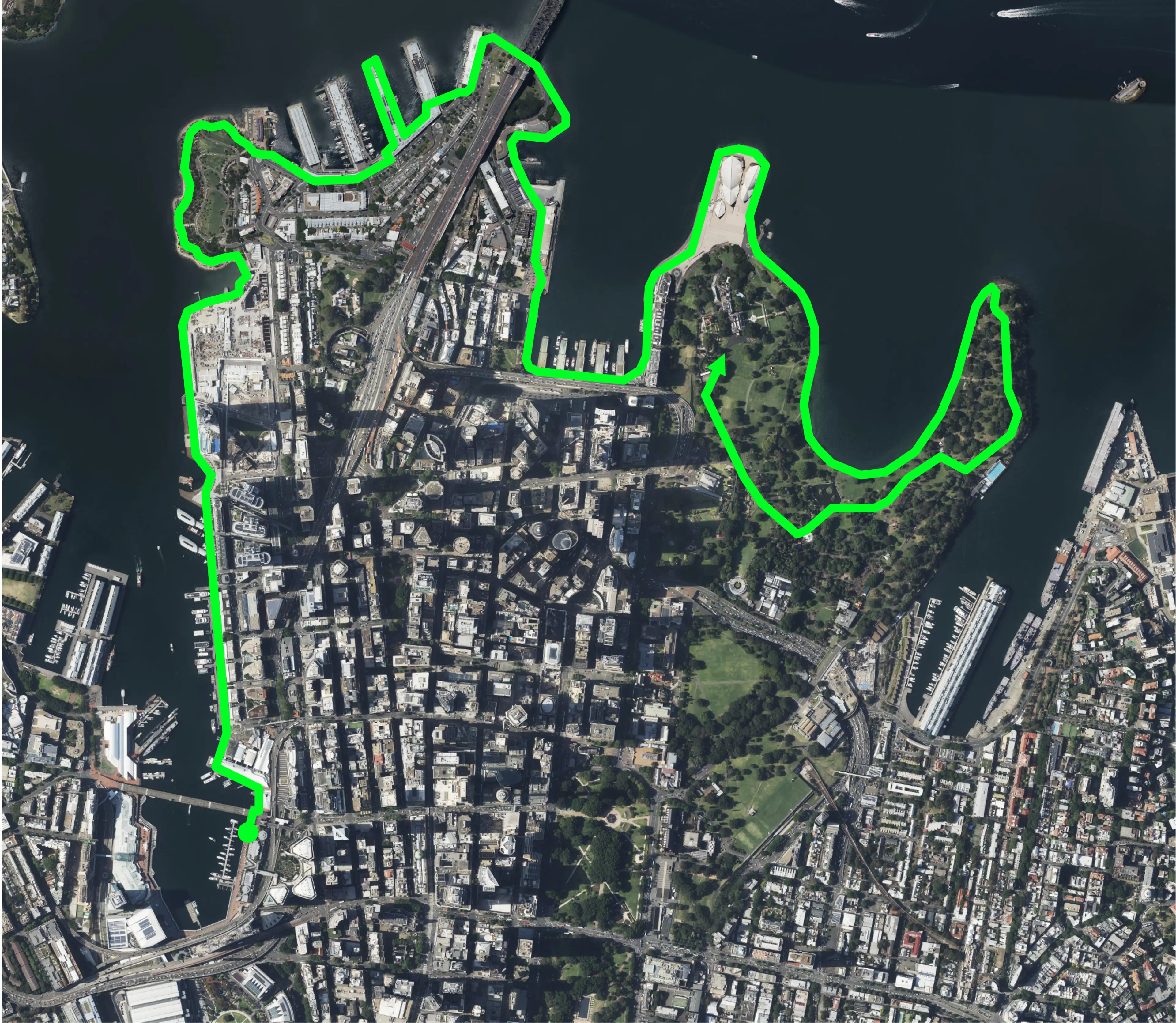 Map of 'Welcome to Sydney' walk.